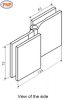 PNP990N-4 Glass To Glass 90 Degree Front Shower Hinges