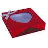 Double-hinged lid gift box with PET window