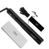 CNV Hair Straightener 2 and 1 Flat Iron Twist Straightening Iron for Hair Styling Curler 3D Ceramic Titanium Plated for All Hair