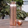 Copper Bottles Hammered 1 Liter for Drinking Water