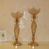 5 arm Crystal Candle Holder Wedding Candelabra Centerpieces Center Table Candlesticks 