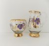 Glass Jug and Bowl with Gold Rim