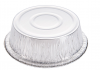 Aluminium foil container round kitchen plates with lid