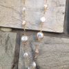 Private Custom Baroque pearl Sweater Chain Hand woven new 9K GOLD WIRE Long Necklace