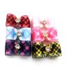 Factory Wholesale handmade dog grooming bow Christmas dog hair bowties