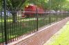high security 2-Rail anti-climb galvanized steel anti corrosion metal fence