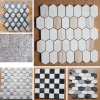 Mosaic marble tiles