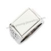 stainless steel photo engraved ring wholesale jewelry