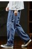 Tang shi autumn new straight - leg jeans men's baggy jeans