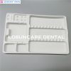 Dental Disposable Plastic Pallets Tray Segregated Placed Small and Large Dental Instruments Tray