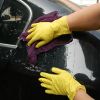 ABC SAFETY yellow and blue BIcolor industrial latex neoprene gloves