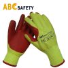 Industrial Rubber Glove With Polyester Cotton Shell