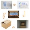 ABC SAFETY 13G polyester half fingers working knitted with mini PVC dot work safety glove