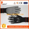 Black nylon with grey PU glove-DPU118