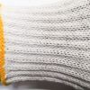 Bleach cotton/polyester string knit.Black pvc dots both sides.DDsafety 77+countries low-cost manufacturer gloves.CE/ISO standards work gloves