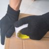 DDsafety 15+years low-cost manufacturer 10 Gauge Black Acrylic 2 yarns Acrylic+1 yarn spandex Without Napping Magic Knitted Gloves