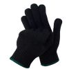 DDsafety 15+years low-cost manufacturer 10 Gauge Black Acrylic 2 yarns Acrylic+1 yarn spandex Without Napping Magic Knitted Gloves