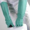 DDSAFETY China factory ODM 45CM forearm protection Unsupported Green Nitrile Chemical Resistant GAUNTLET Textured palm for enhanced grip GLOVES LARGE