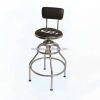 Bar stools Bar Chairs with backrest, chrome plate high quality 360-degree rotatable Swivel
