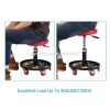 Mechanics Creeper Seat Round Rolling Stool Height Adjustable Chair Garage Capacity Up to 265LB/120KG Repair Tool for Vehicle At-