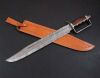Beautiful Custom Handmade Damascus Steel Sword [Sheath] Rose Wood Handle