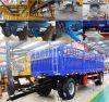 China factory customized 2 axles skeleton draw bar semi trailer