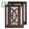 Elegent Villa Double Entrance Solid Wooden Door with Timeproof Lock