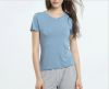 V-neck Women bamboo T-shirt,Lady Bamboo undershirt