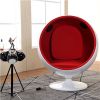 Modern Music Fiberglass Swivel Ball Chair with Two Speakers 