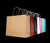 flexo water base ink printing recyclable paper shopping bag 