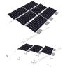 Railless solar ballast mounting for flat roof