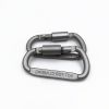  D-Ring Snap Clip Hook Buckle Keychain Keyring Hiking Climbing NEW