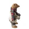 Standing Bear scarf Christmas bear glittery decorations