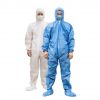 Aami 3 level 2 disposable protective plastic ppe cpe isolation gown