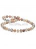 Multicolor Freshwater Pearl Necklace, 7.5-8.0mm AA+