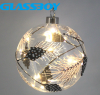 2020 New Arrival Battery Operated Decorative Christmas Glass Ball with Led String Light For Holiday Party Home Decoration