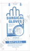 Sterile rubber surgical gloves