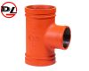 ductile iron grooved pipe fitting pipe tee