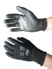 Working Nylon Palm Pu Safety Gloves Xingyu Red Nylon Black PU Coated Safety Work Gloves