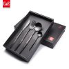 4 Piece New Design Black Stainless Steel Flatware Set Cutlery Set