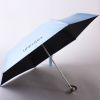 19inch 6k 190T pongee 5 folds personalized customized super mini pocket aluminum shaft umbrella with print logo 