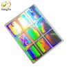 Custom silver rainbow holographic foil 3d hologram sticker