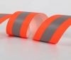 OEM Aramid Flame Retardant Fluorescent Orange Silver Orange Warning Fabric Reflective Tape for Firefighting Suit