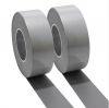 Double Side Reflective Silver Grey Polyester and Spandex Reflective Strech Elastic Fabric Tape