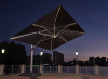 High Quality Outdoor Parasol 3X3M LED Solar Roman Umbrella Aluminum Frame Sunshade Garden Patio Umbrella