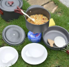Hot sale cheap 4-6 person Portable Alloy Outdoor camping Cooking Set Cookware 