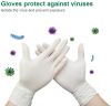 Disposable nitrile examination gloves without powder 
