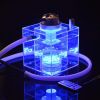 Cheap Wholesale Plastic Box Shape Shisha Acrylic Hookahs With Led Light