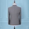 A suit Slim suit for men light grey business suit formal work clothes Business casual bridegroom wedding dress fall