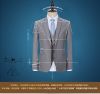 A suit Slim suit for men light grey business suit formal work clothes Business casual bridegroom wedding dress fall